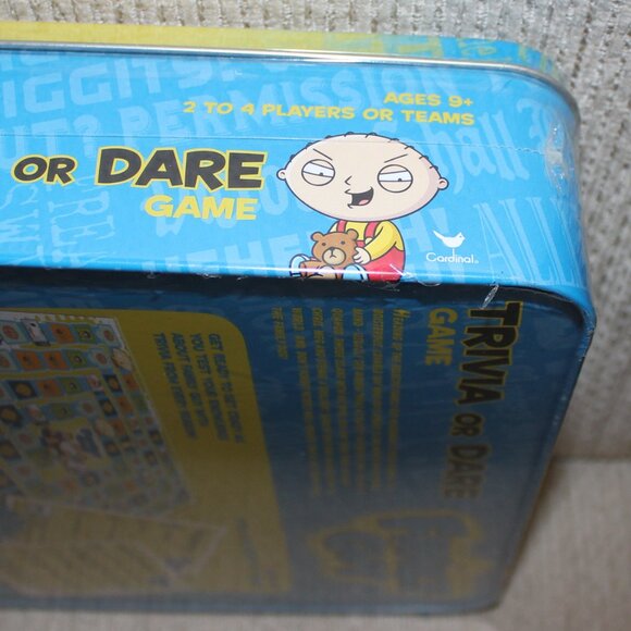 3/$77❤️new sealed FAMILY GUY Trivia Or Dare Board Game Collectors Tin Box - Picture 4 of 6